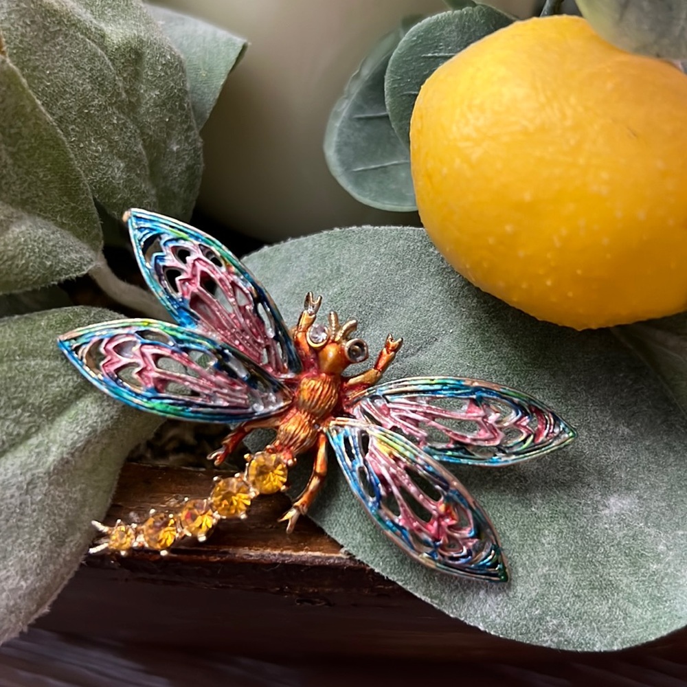 Pretty Vintage 🌸 ART dragonfly pin